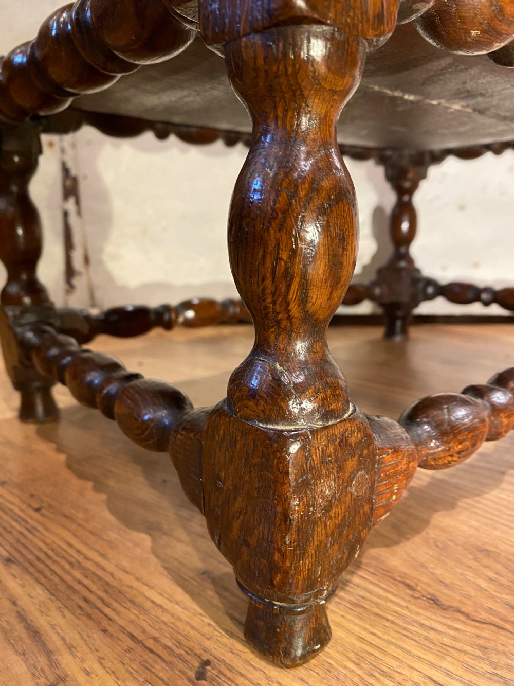Early Oak Joint Stool View XII