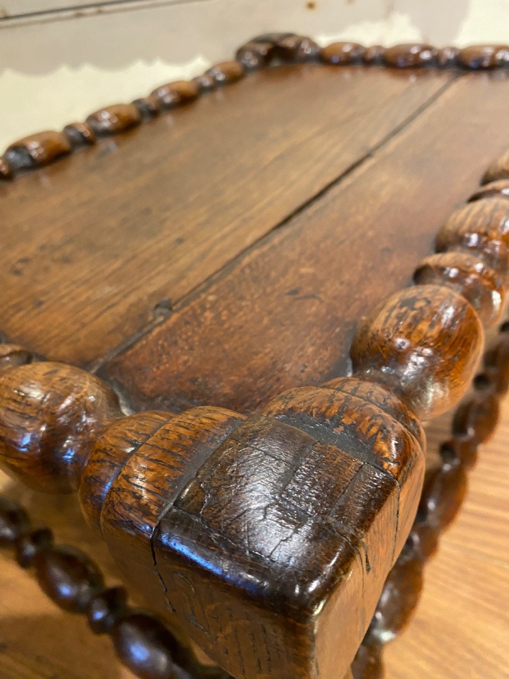 Early Oak Joint Stool View XIII