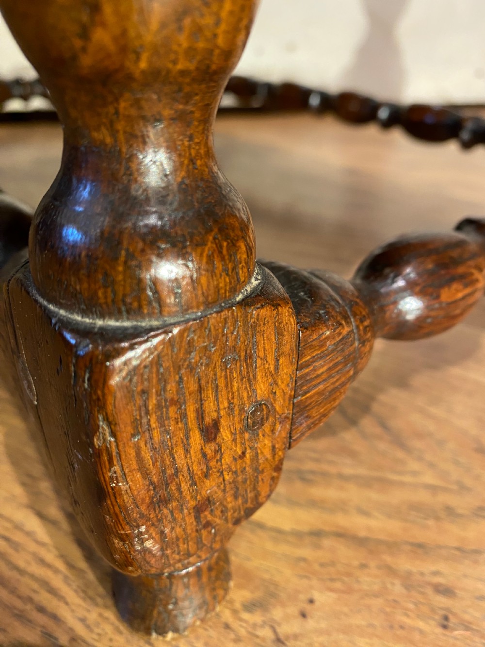 Early Oak Joint Stool View XV