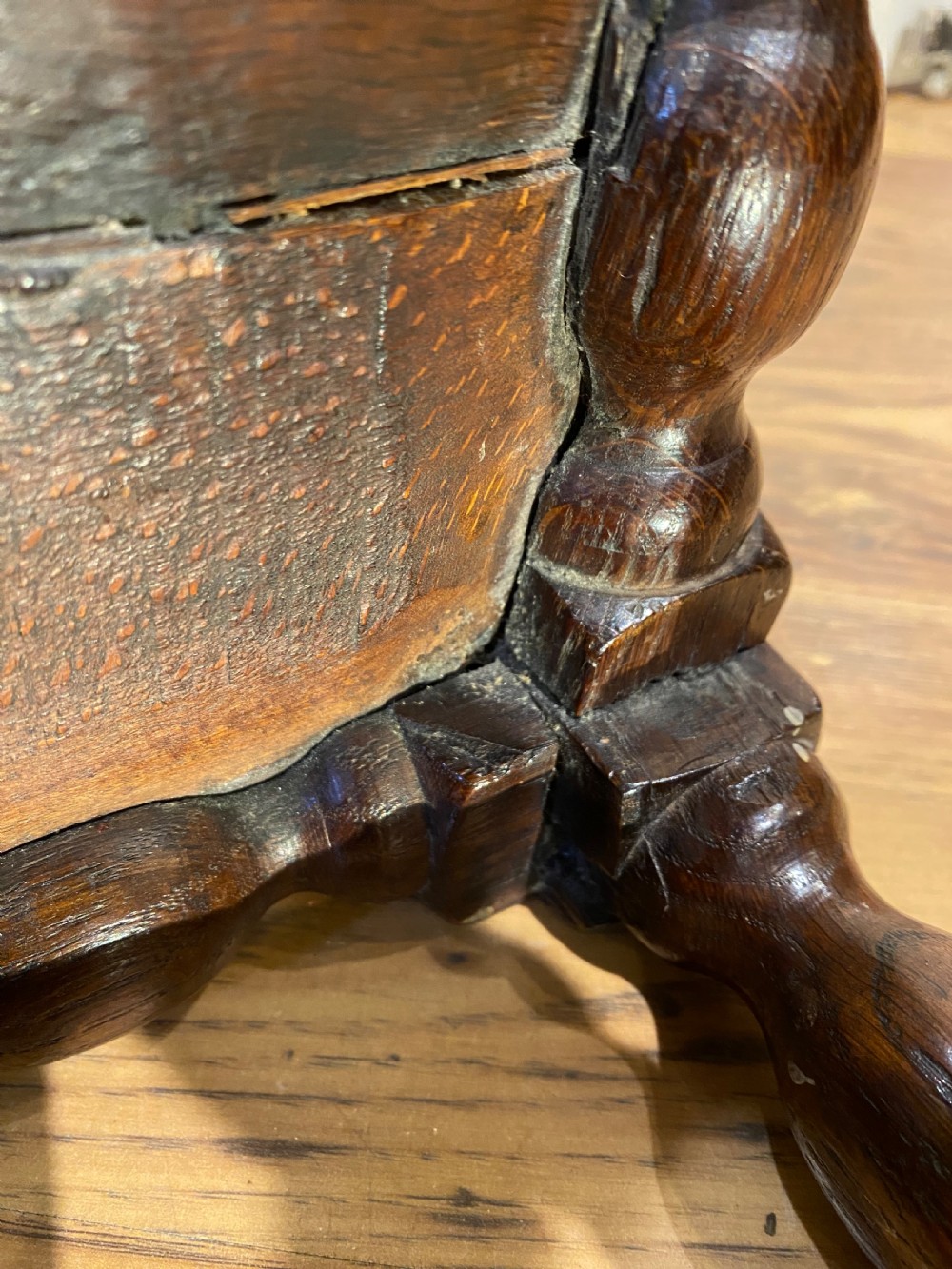 Early Oak Joint Stool View XXIII