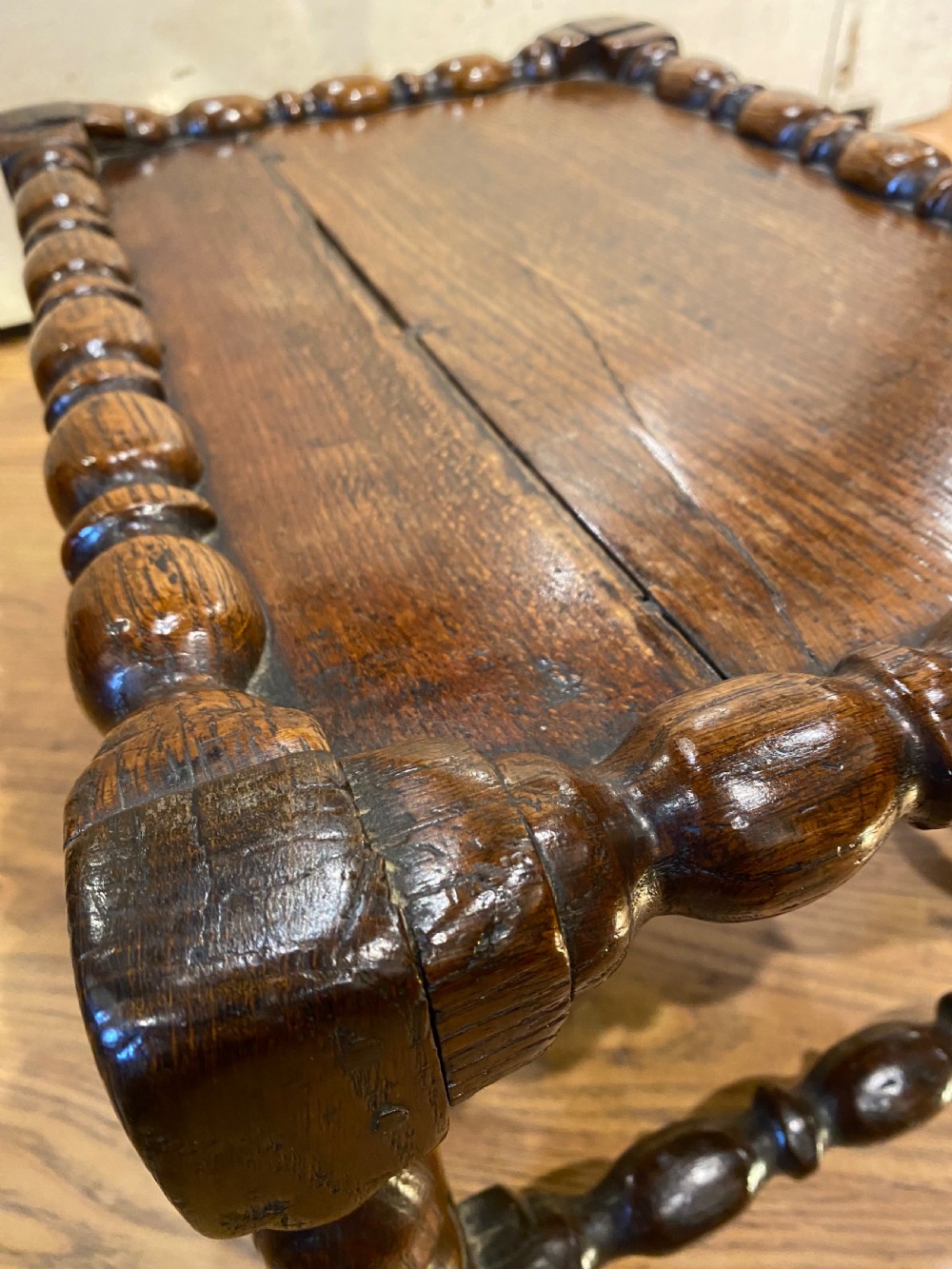 Early Oak Joint Stool View XXV