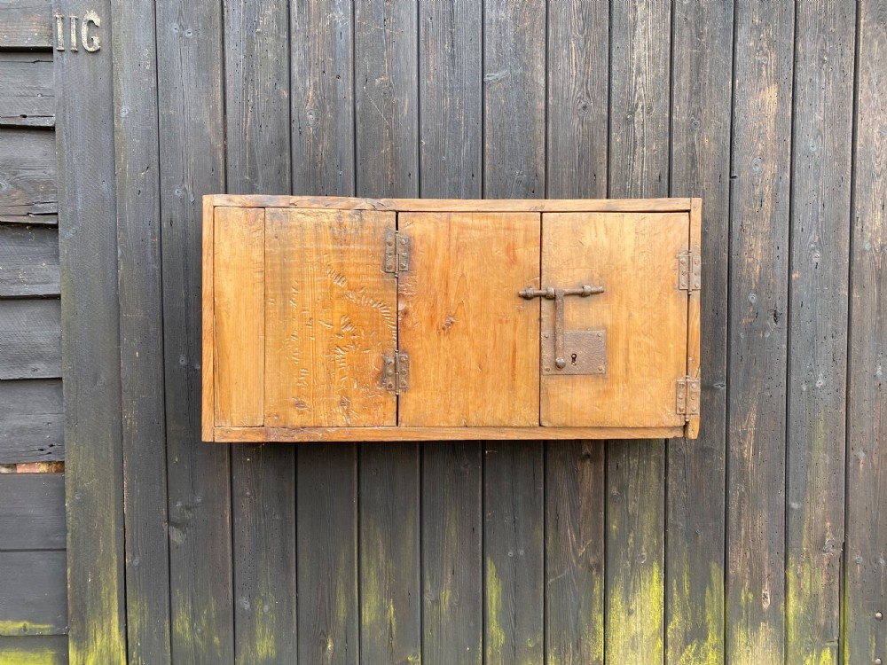Early Pine Wall Cupboard 