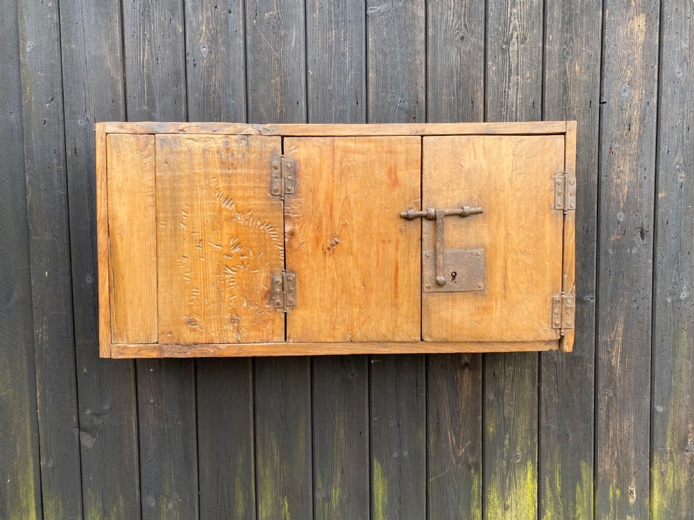 Early Pine Wall Cupboard  View III