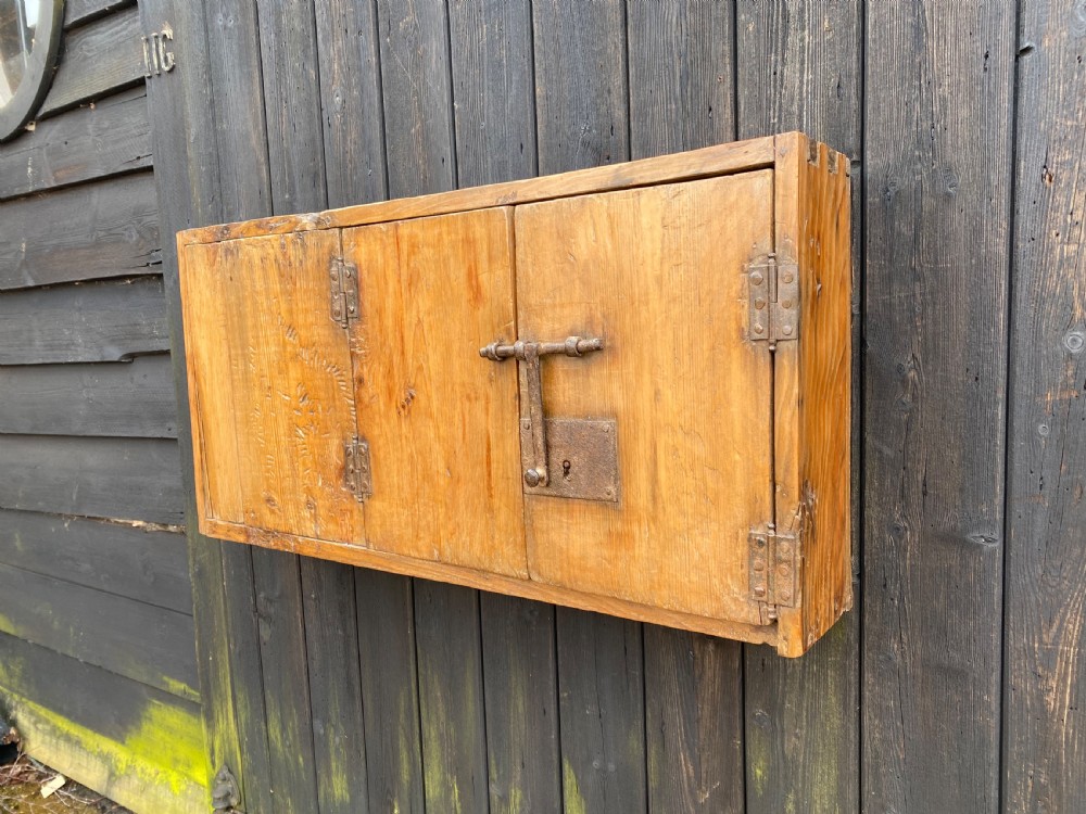 Early Pine Wall Cupboard  View V