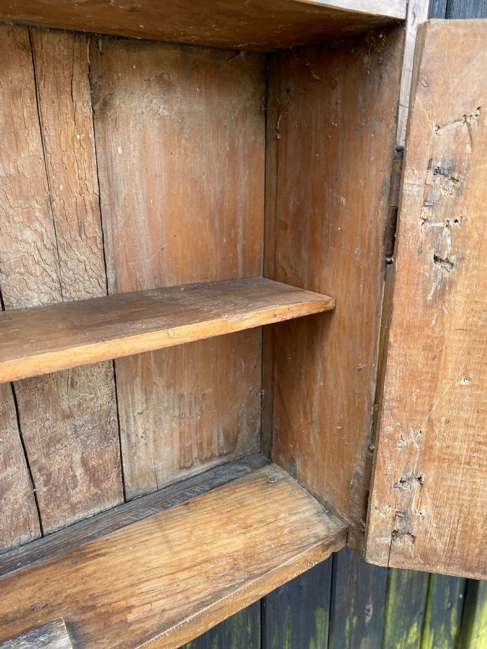 Early Pine Wall Cupboard  View XIII