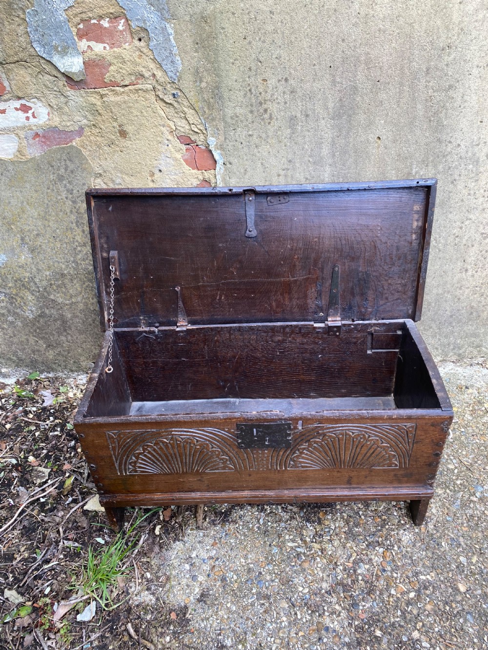 Small Early Oak Coffer View IX