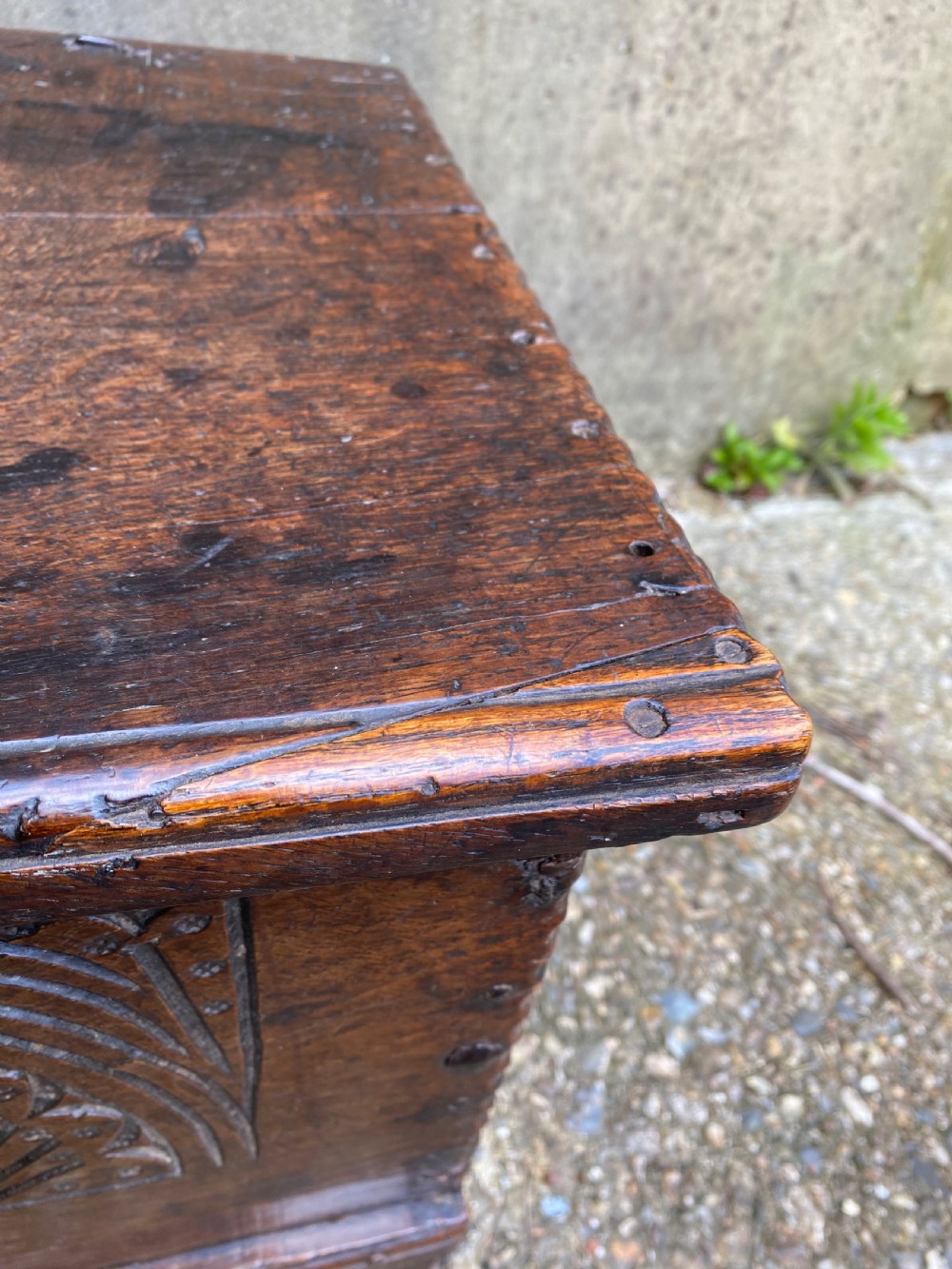 Small Early Oak Coffer View XII