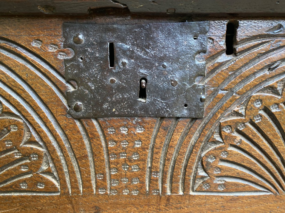 Small Early Oak Coffer View XIII