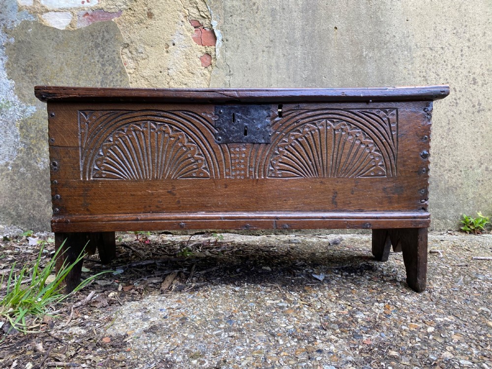 Small Early Oak Coffer View XV