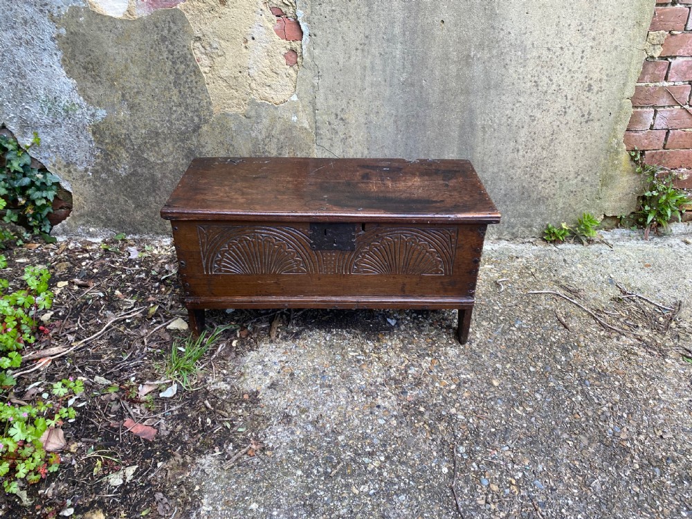 Small Early Oak Coffer View XVII