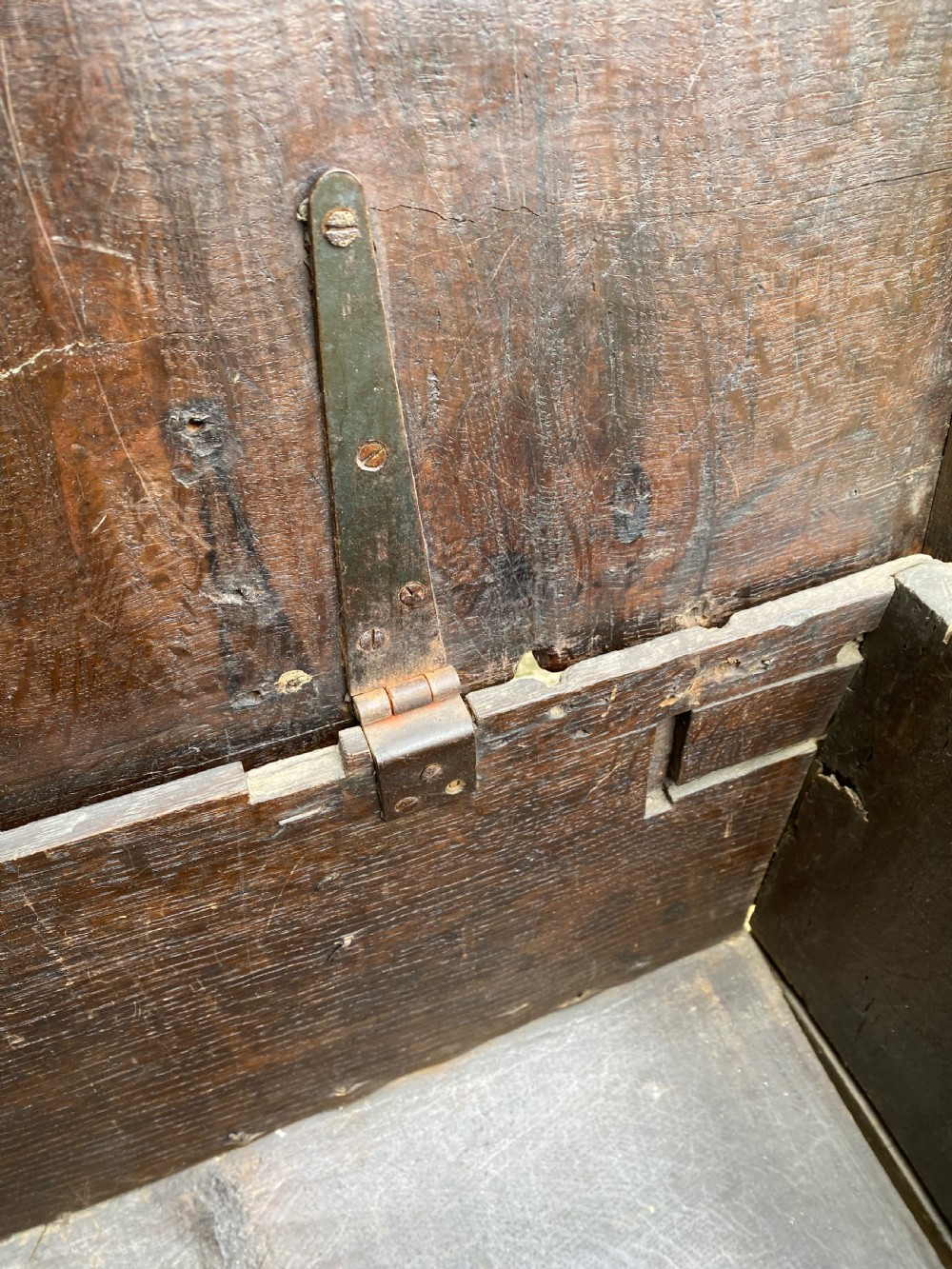 Small Early Oak Coffer View XIX