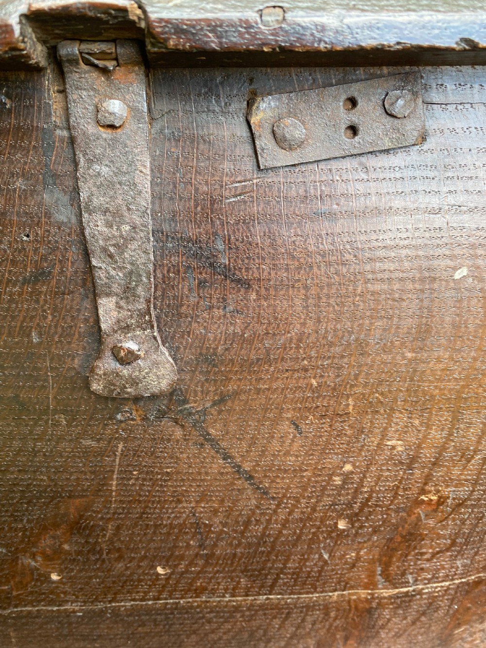 Small Early Oak Coffer View XX