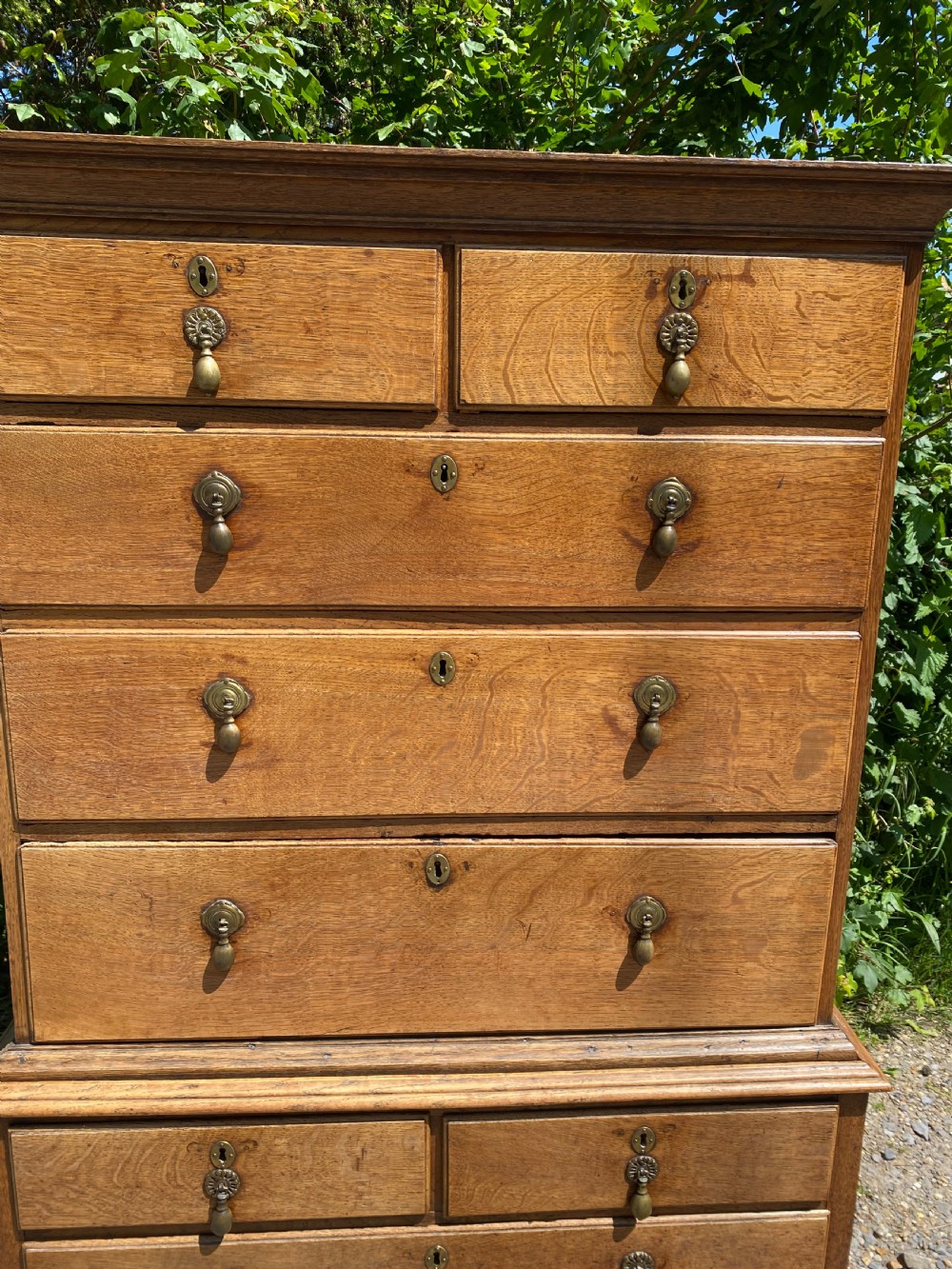 Georgian Oak Chest on Chest View VI