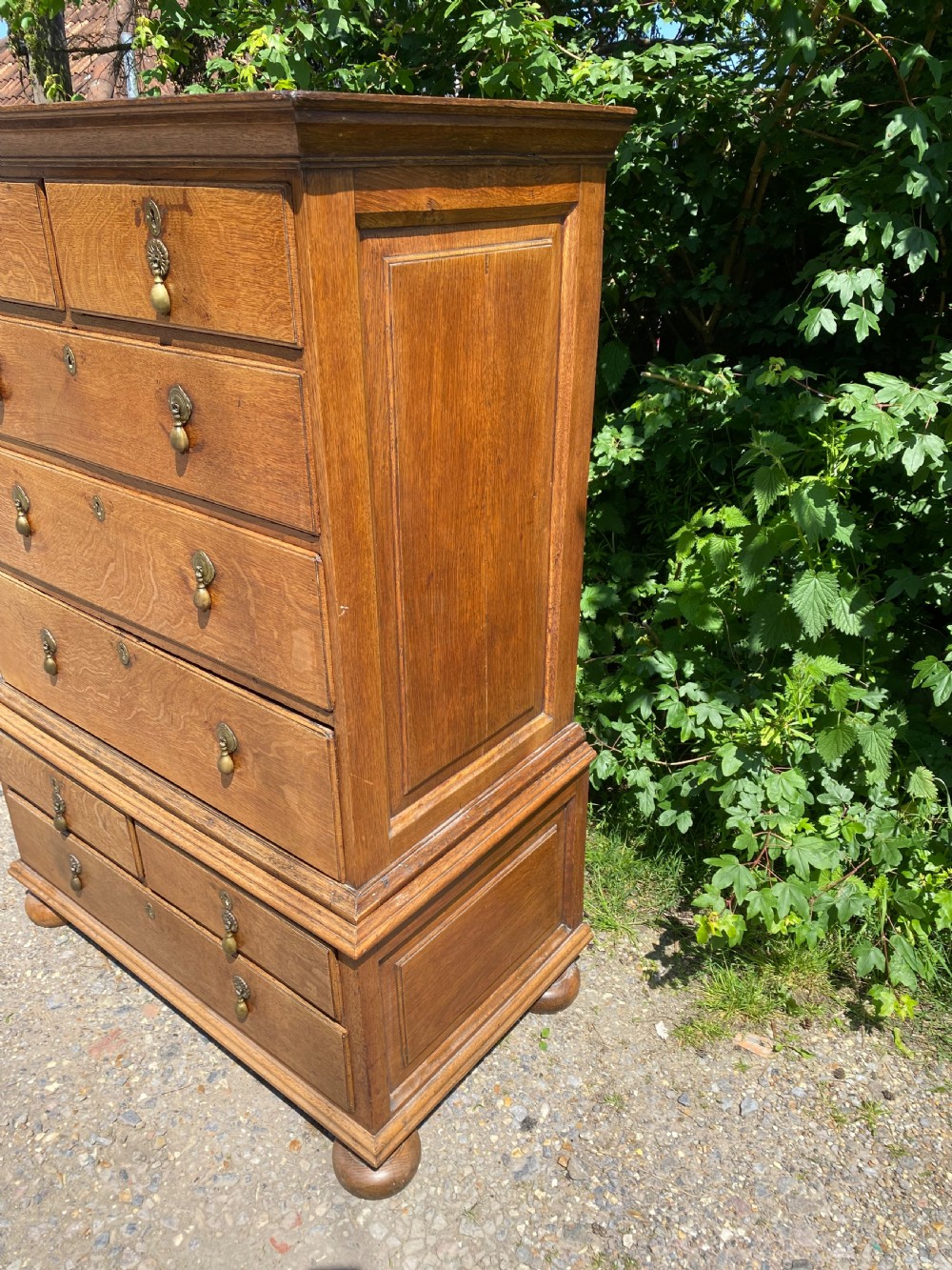 Georgian Oak Chest on Chest View IX
