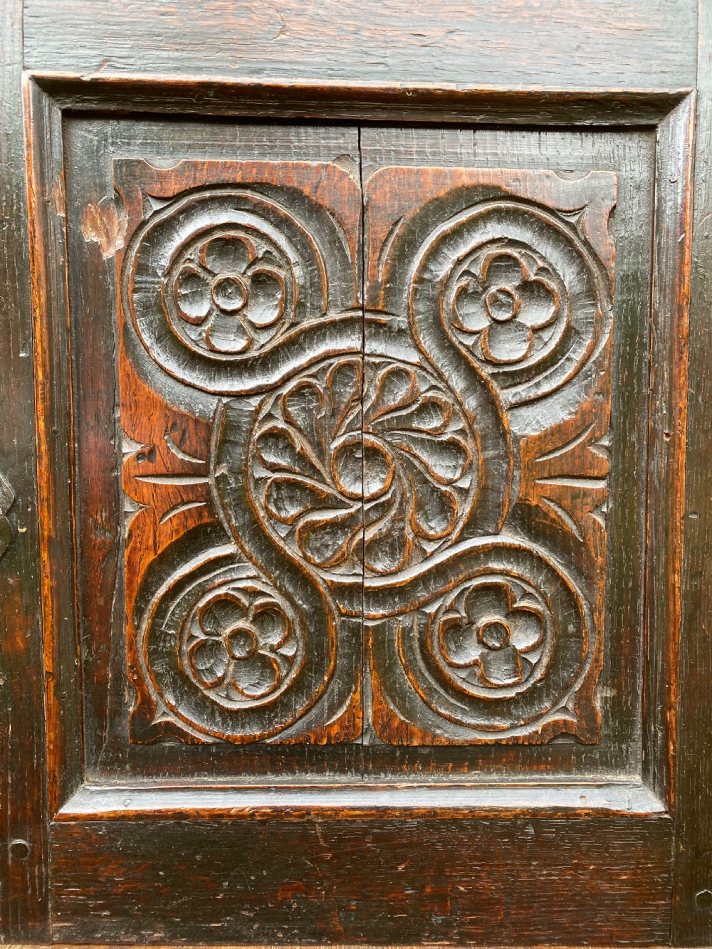 Early Oak Mural Cupboard  View IX