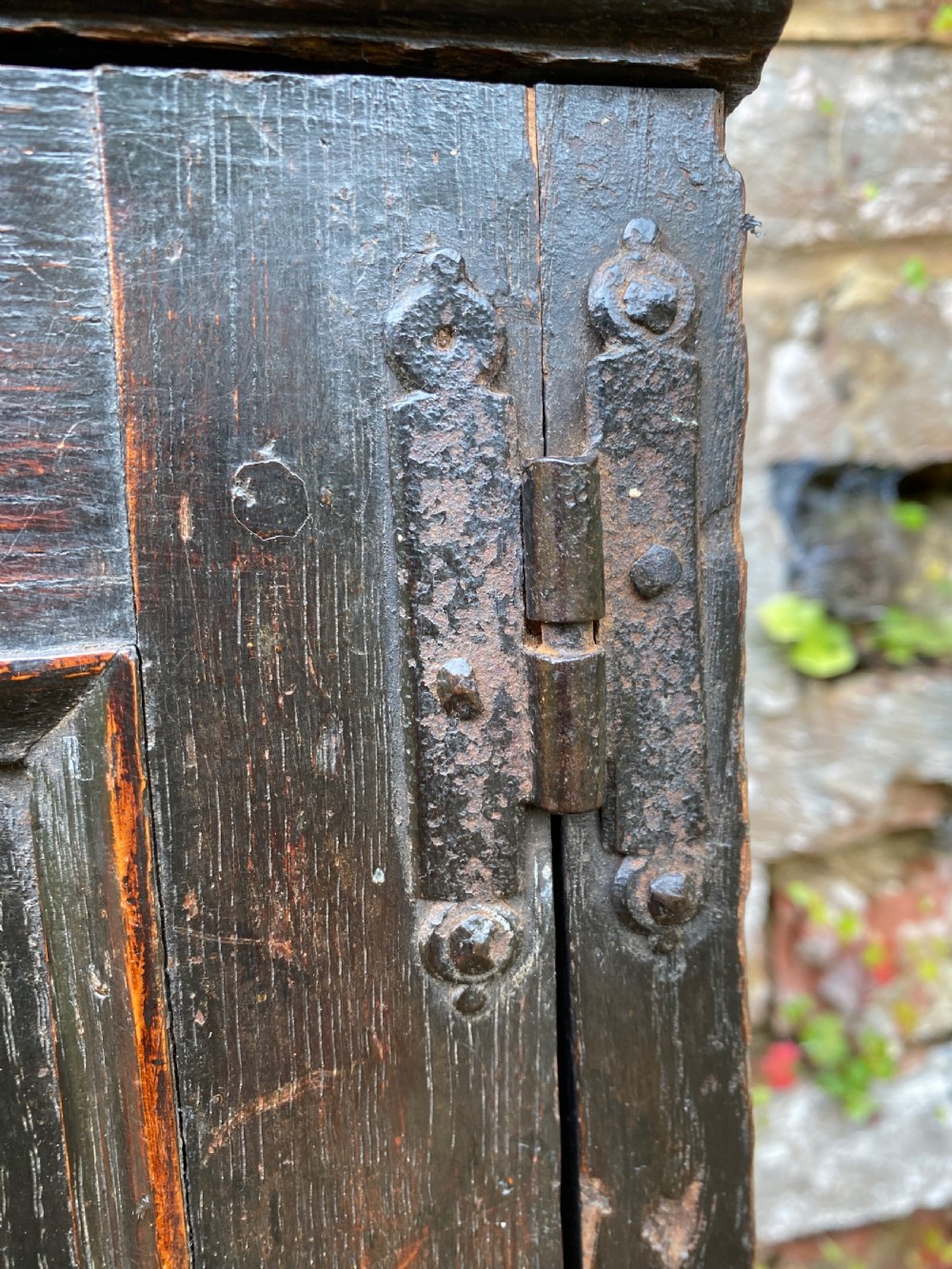 Early Oak Mural Cupboard  View XI