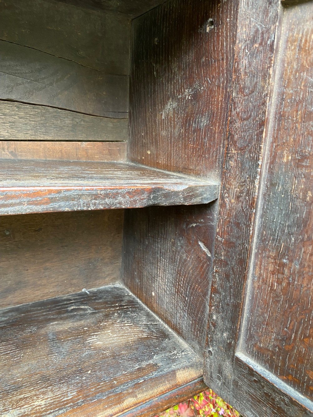 Early Oak Mural Cupboard  View XIII