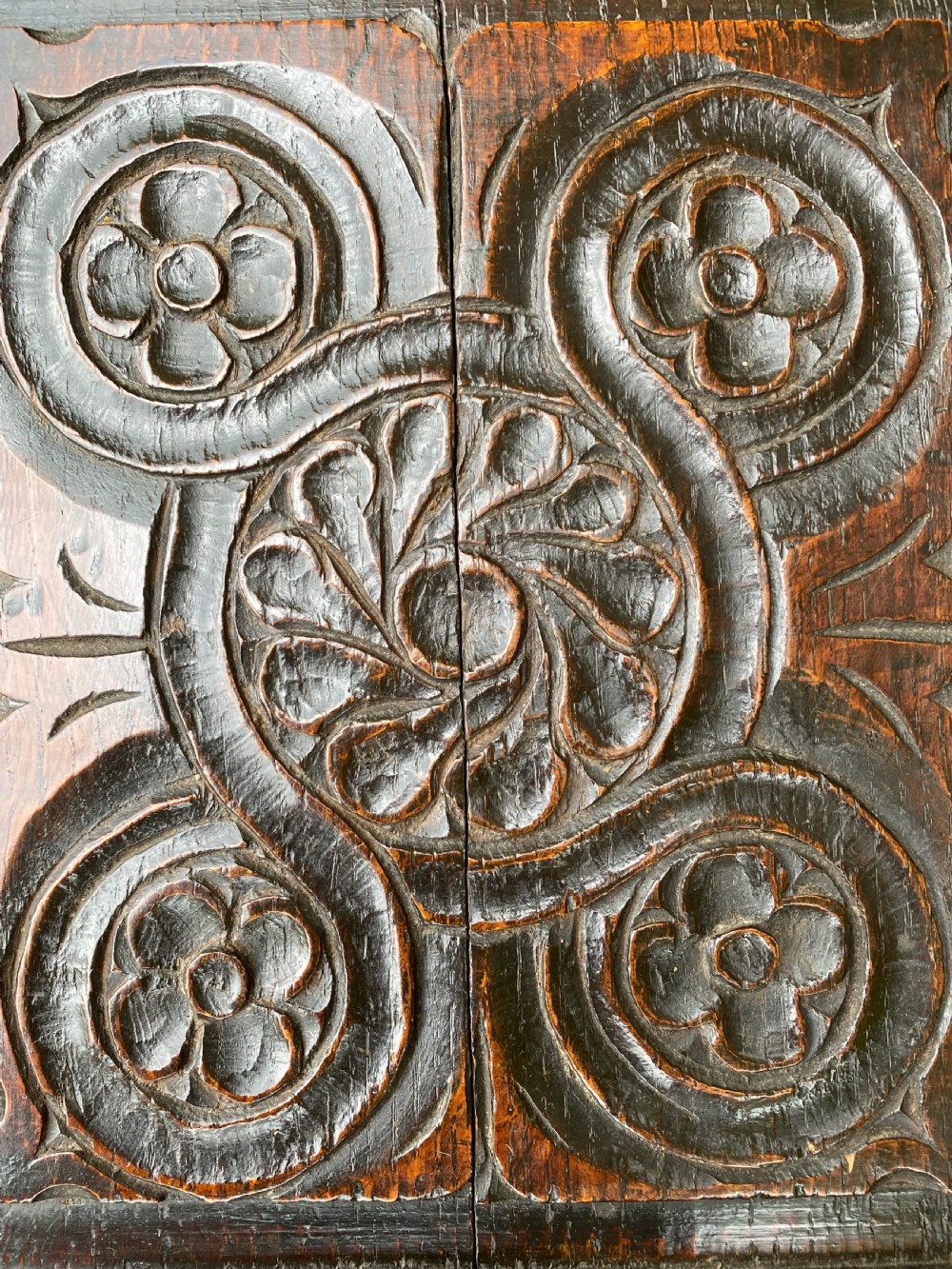 Early Oak Mural Cupboard  View XXIV