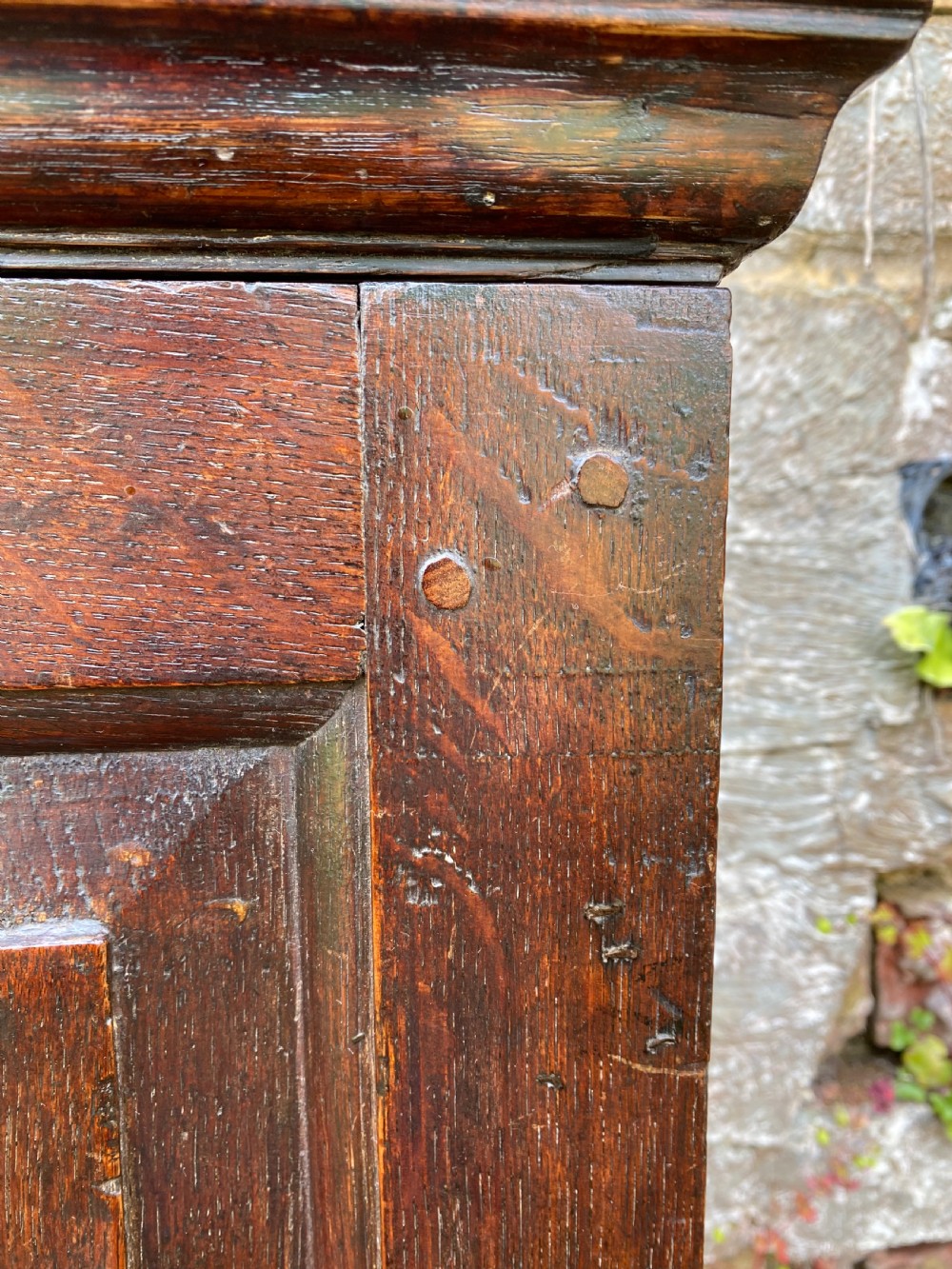 An Early Oak Spice wall Cupboard  View IV