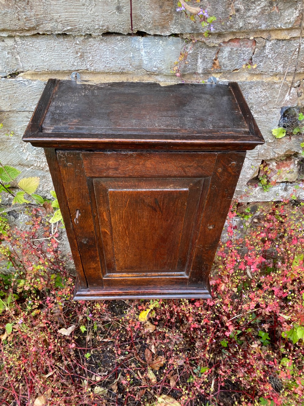 An Early Oak Spice wall Cupboard  View VII