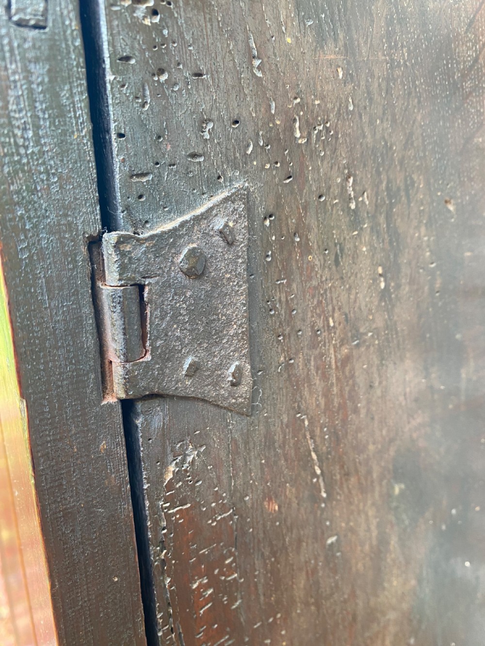 An Early Oak Spice wall Cupboard  View XIV