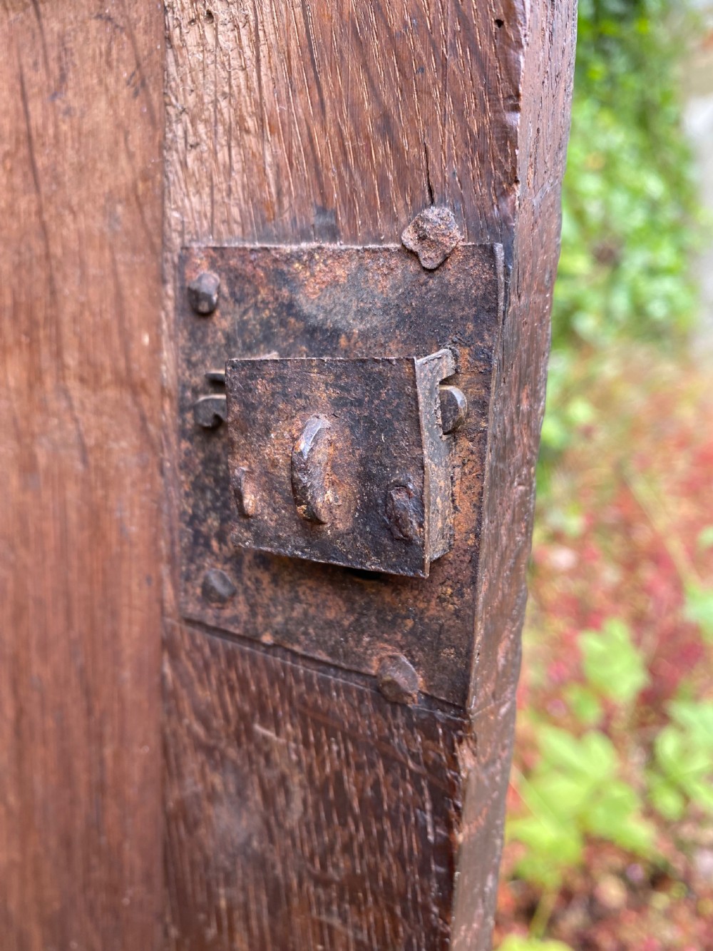 An Early Oak Spice wall Cupboard  View XIX