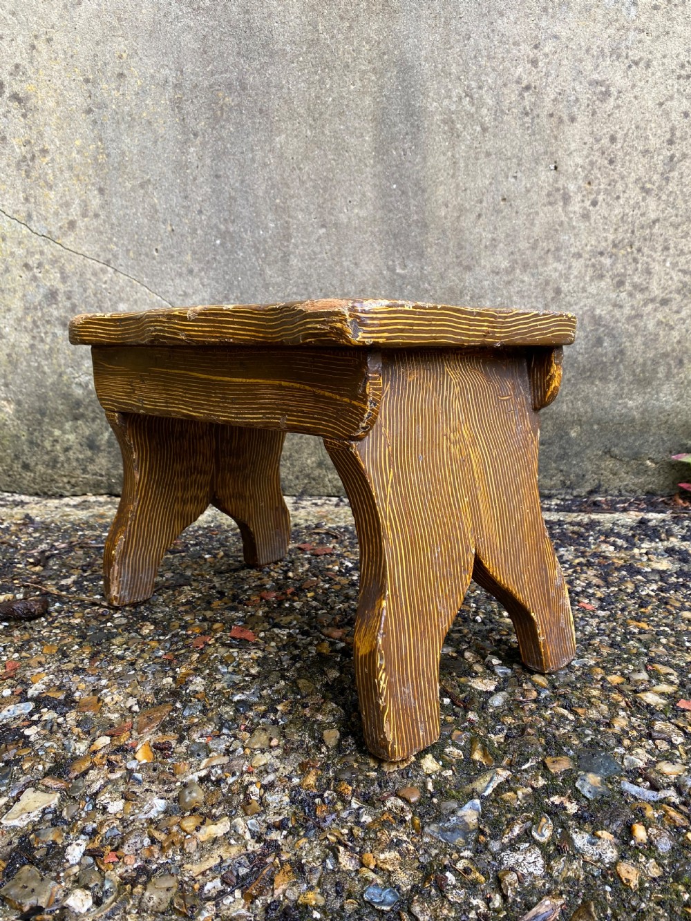 Antique Boarded Stool