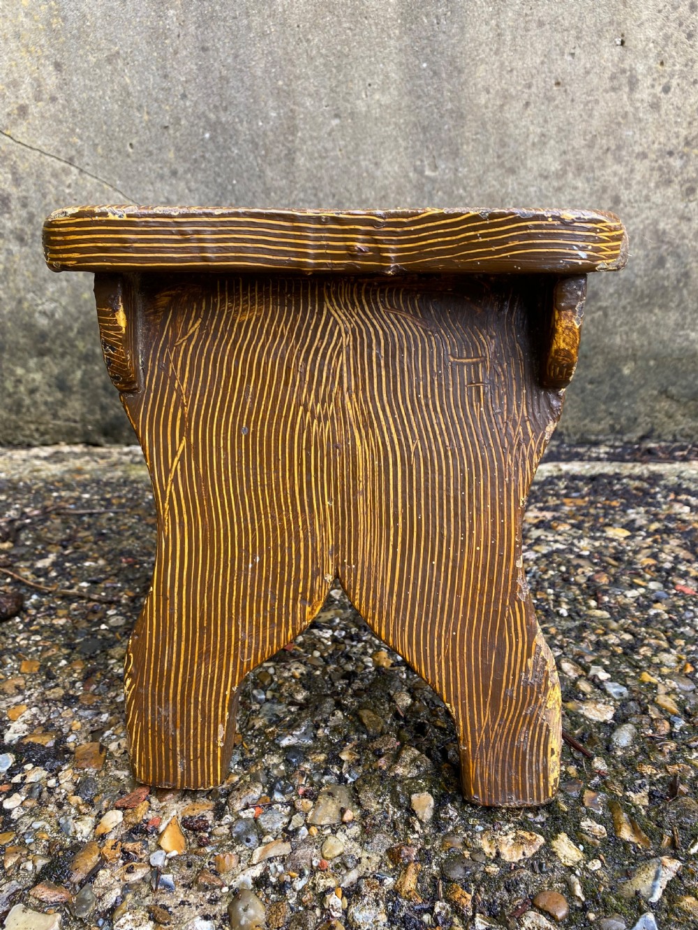 Antique Boarded Stool View II