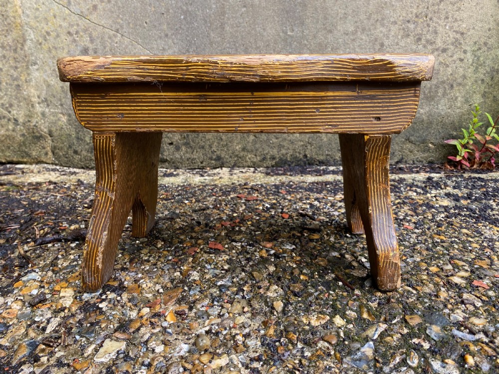 Antique Boarded Stool View X