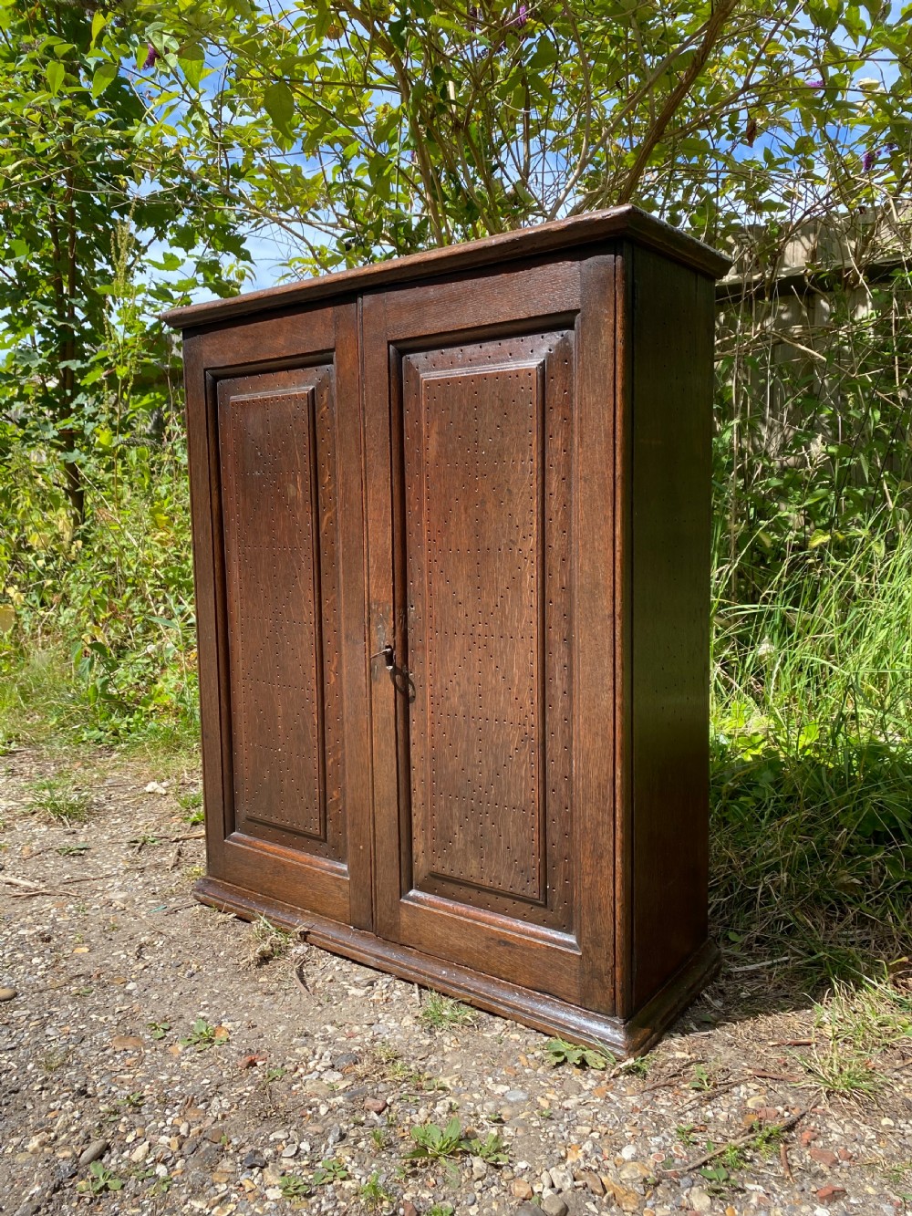 Early Oak Food Cupboard 