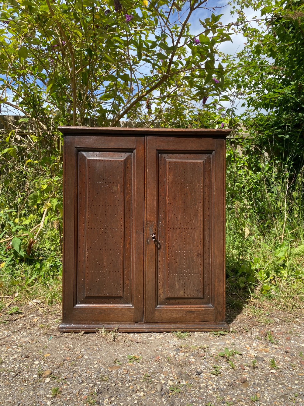 Early Oak Food Cupboard  View II