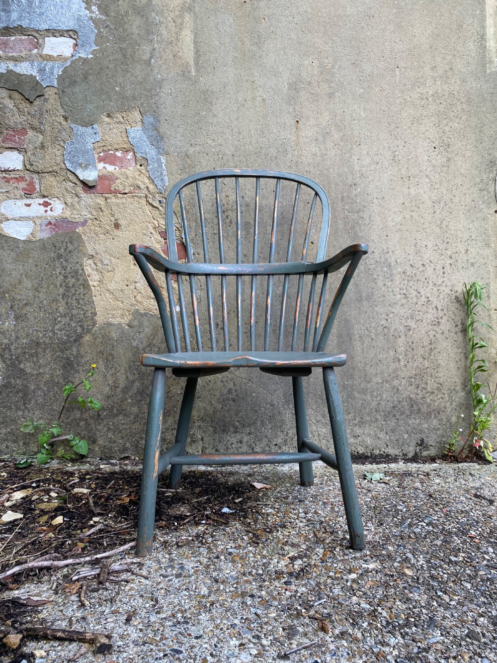 Antique Painted Windsor Chair  View II