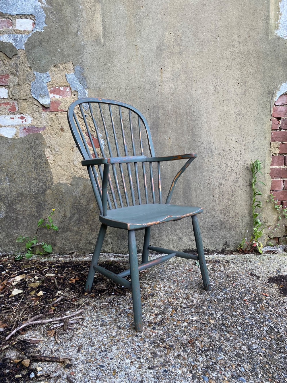 Antique Painted Windsor Chair  View III
