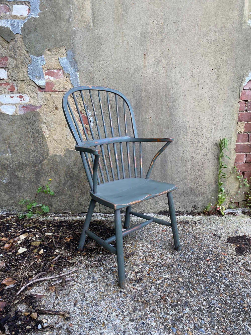 Antique Painted Windsor Chair  View IV
