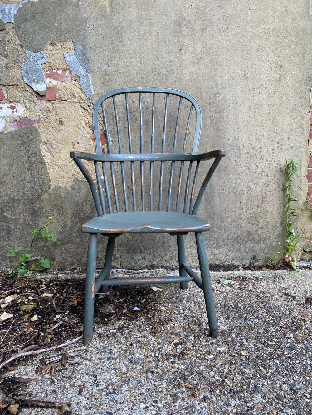 Antique Painted Windsor Chair  View V