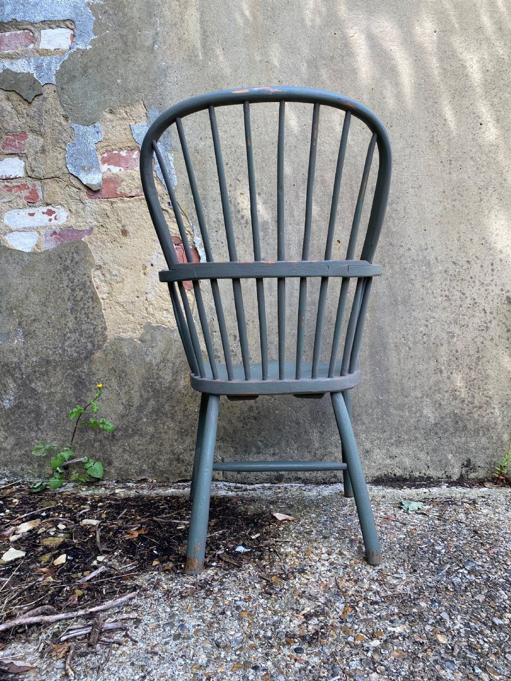 Antique Painted Windsor Chair  View XVII