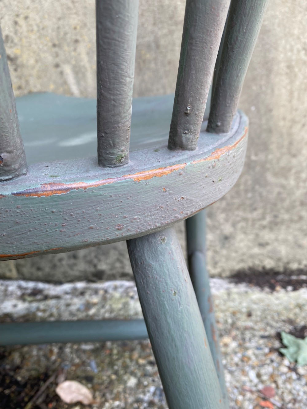 Antique Painted Windsor Chair  View XXI