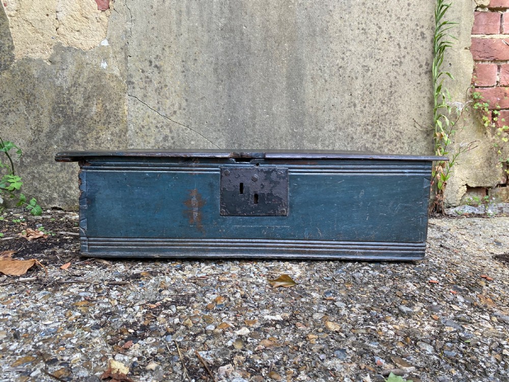 Early Oak Painted Box