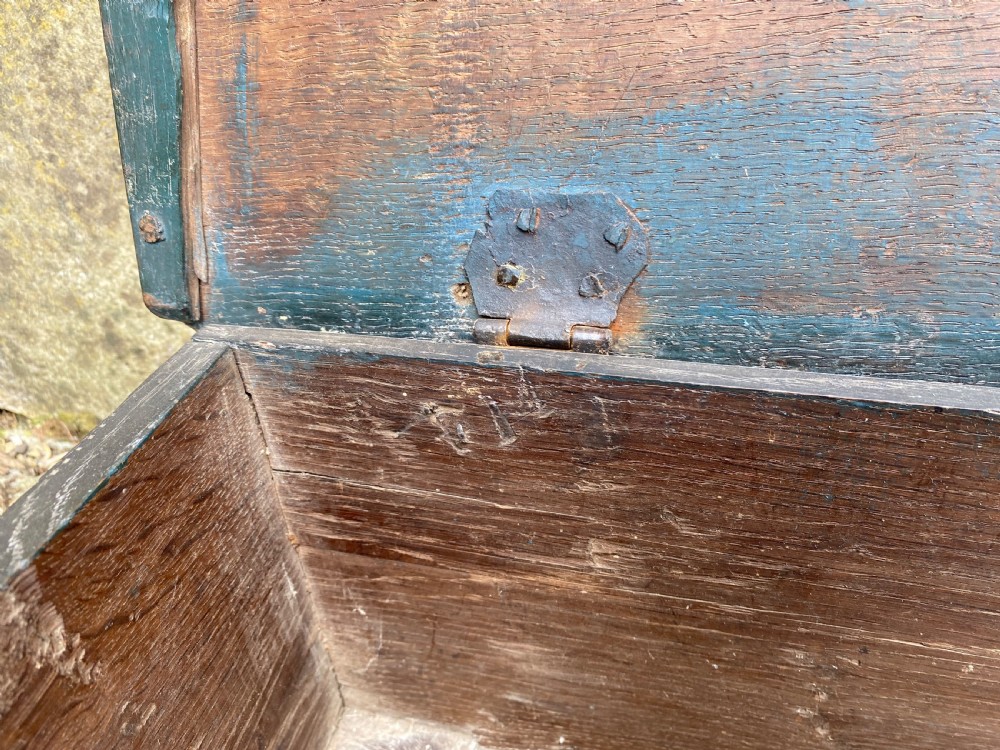 Early Oak Painted Box View VIII