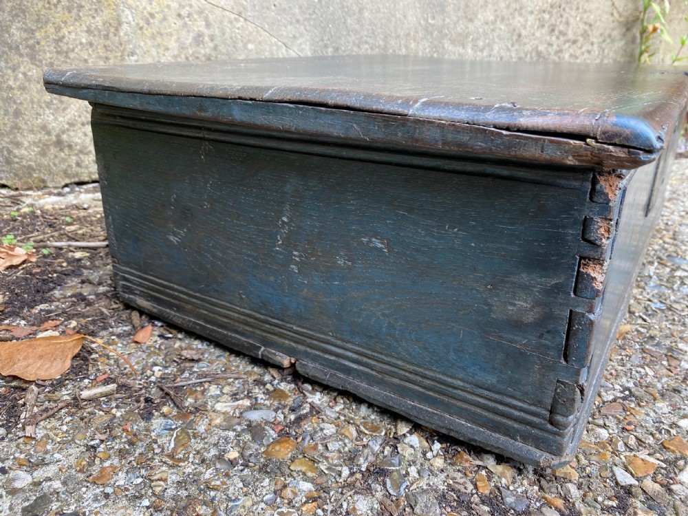 Early Oak Painted Box View XII