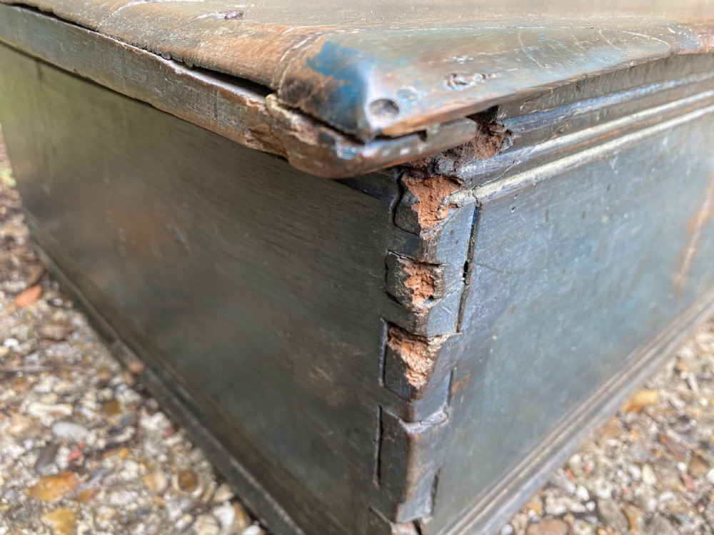 Early Oak Painted Box View XIII
