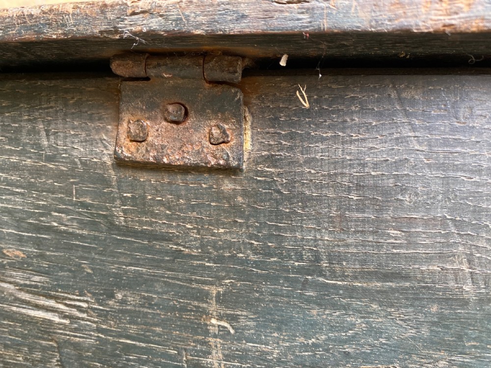 Early Oak Painted Box View XVI