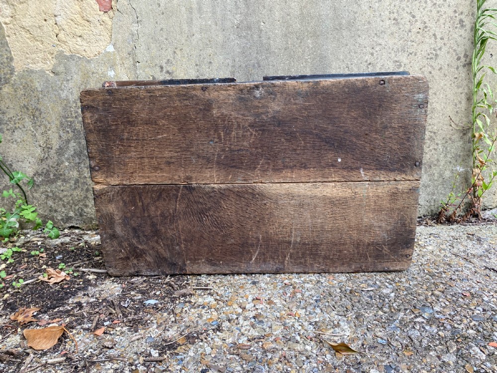Early Oak Painted Box View XVIII