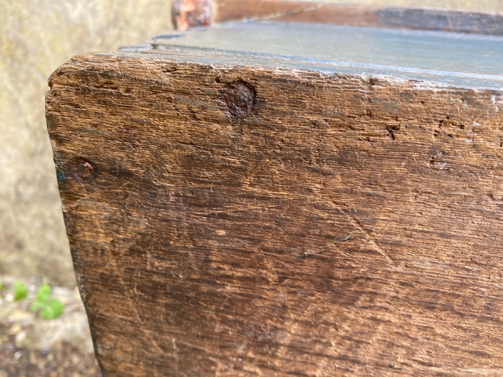 Early Oak Painted Box View XIX