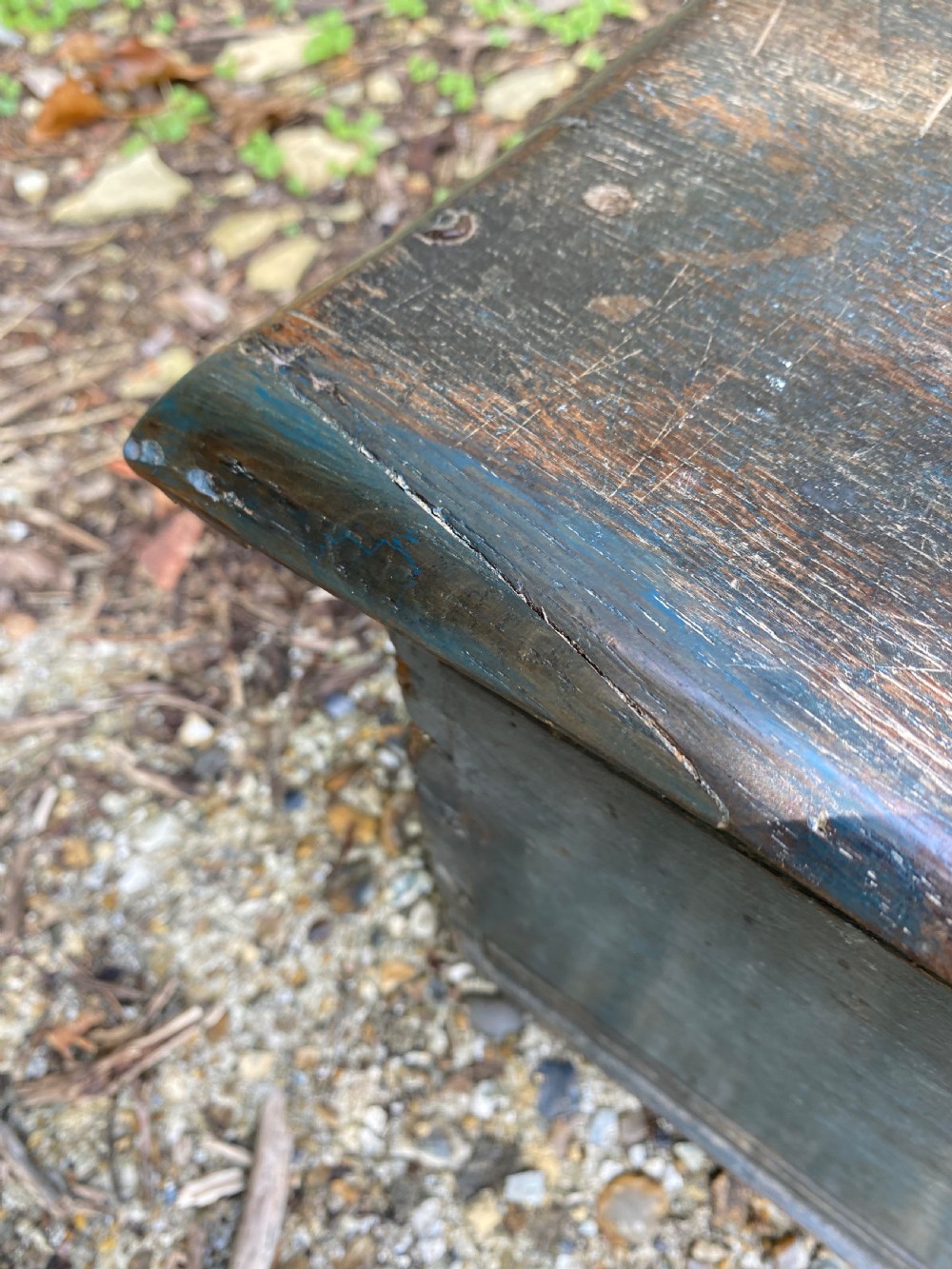 Early Oak Painted Box View XXI