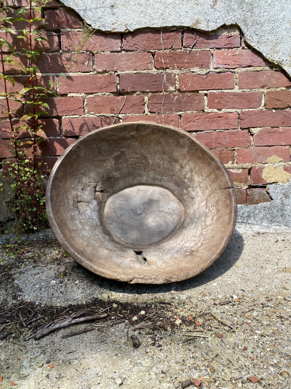 Hand Hewn Wooden Bowl View II