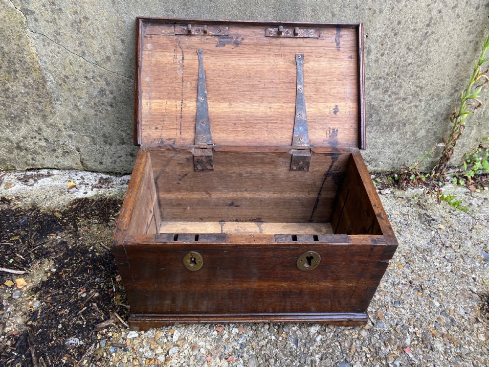 Georgian Oak Strong Box View XVIII