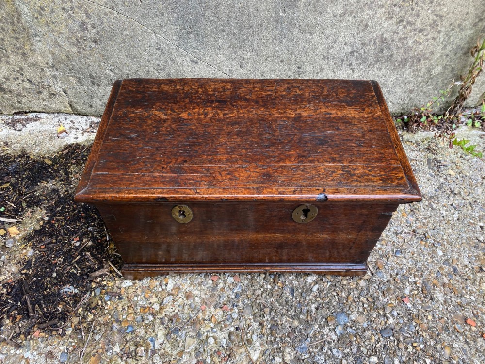 Georgian Oak Strong Box View XIX
