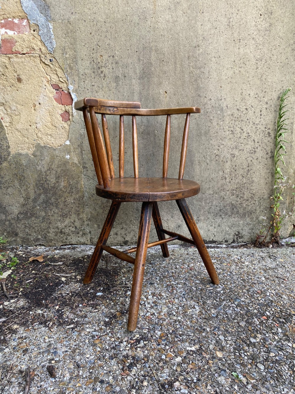 Antique Primitive Windsor Chair View III