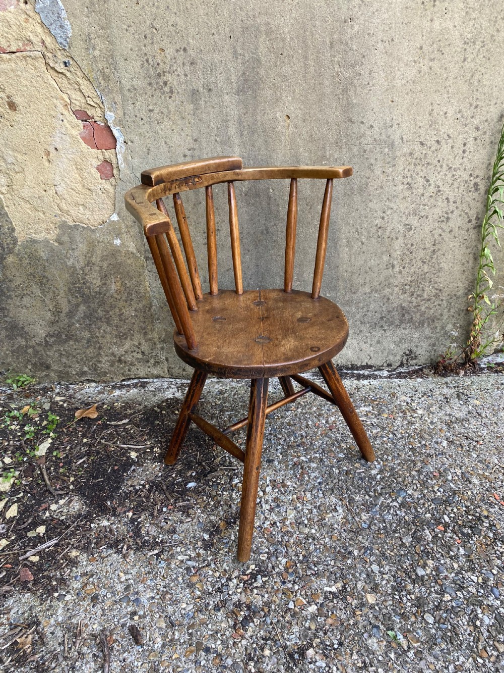 Antique Primitive Windsor Chair View IV